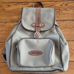 Eddie Bauer Tan and Brown Vintage-Inspired Backpack